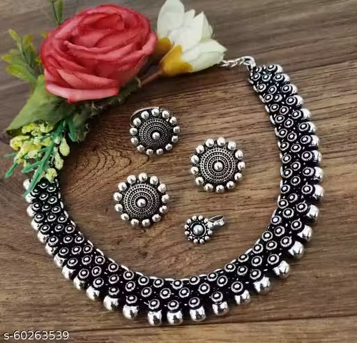 Sizzling Fancy Women Jewellery Set/Oxidised jewellery set/Oxidised Combo set/Oxidised Set