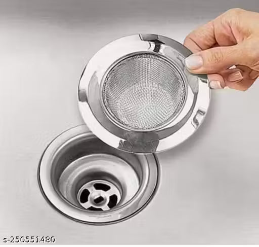 SHIV STAINLESS STEEL SINK JALI SINK DRAINER MESH FOR KITCHEN BASIN 4INCH (PACK OF 1)