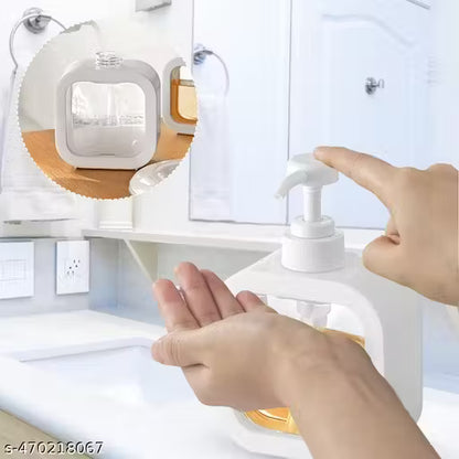 NXTBUY 2PCS Modern Soap Dispenser for Bathroom and Kitchen Sink, Small Hand Soap, Plastic Soap Dispenser with Pump and Labels - White